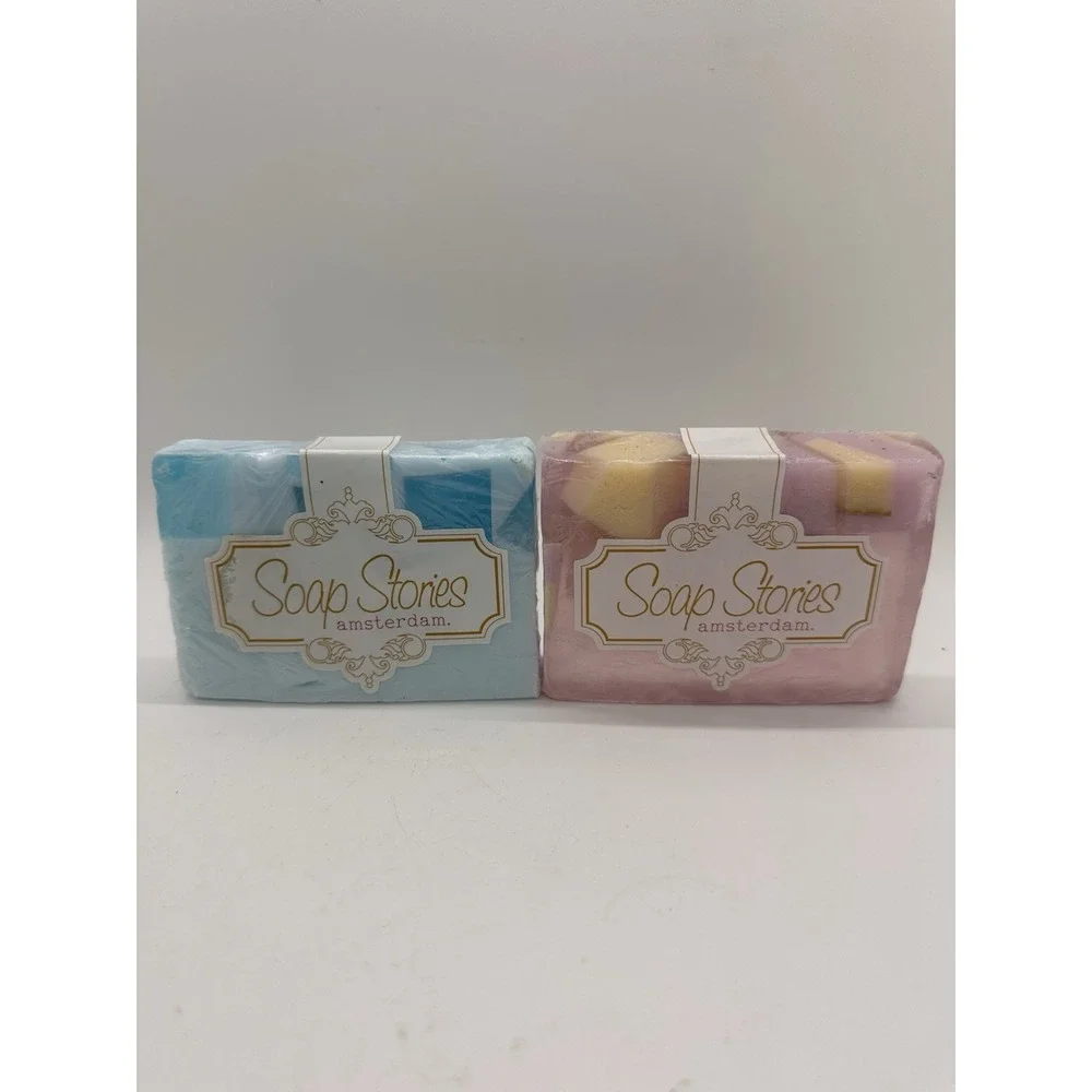 Soap Stories Amsterdam Artisan Soap Bars Freesia‎ & Water Lily Set of 2